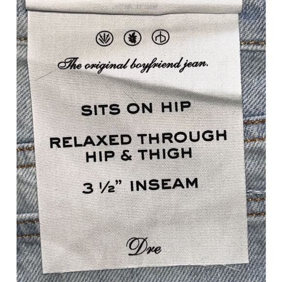 NWT rag & bone Dre Low-Rise Frayed Hem Boyfriend Jean Shorts 28X3.5 - Picture 7 of 10